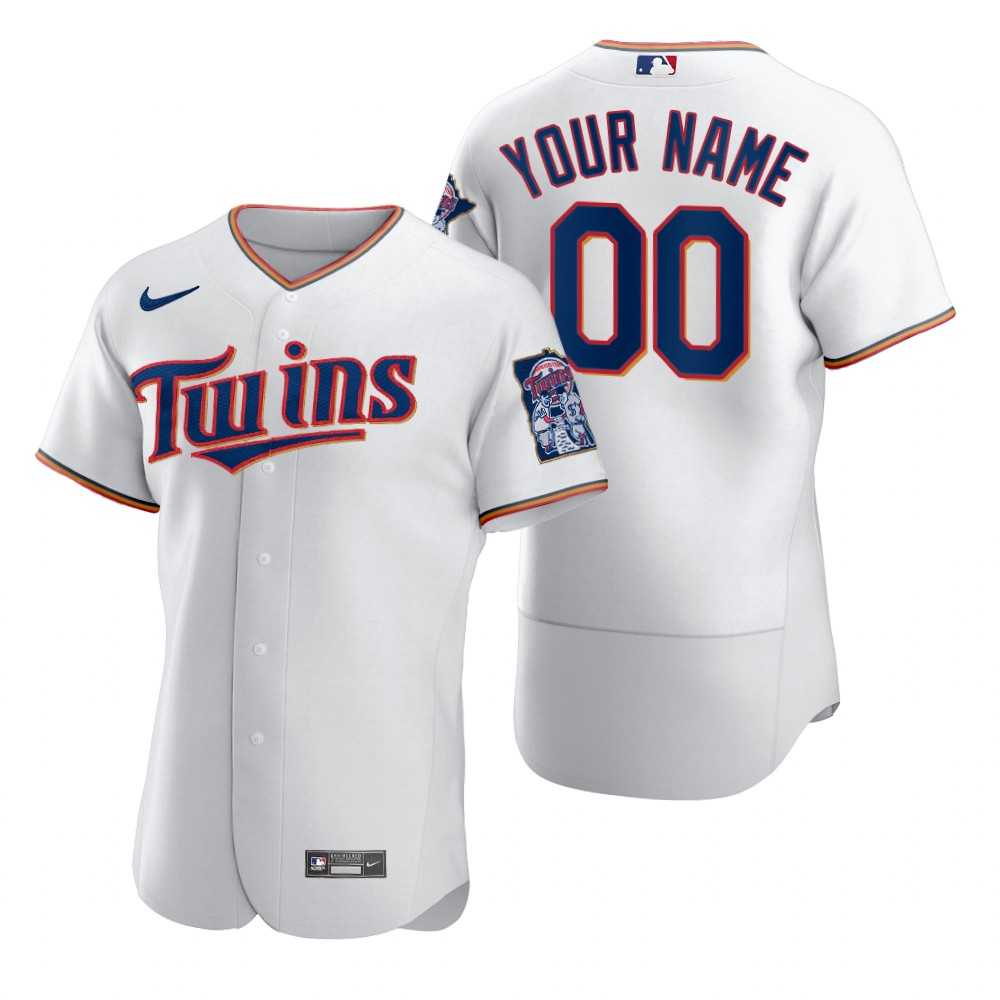 Minnesota Twins Customized Nike White 2020 Stitched MLB Flex Base Jersey